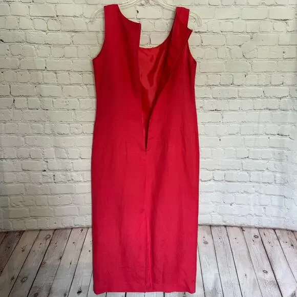 VTG Jessica Howard Wms 10 Linen Blend Sleeveless Maxi Dress With Matching Jacket - Picture 5 of 14